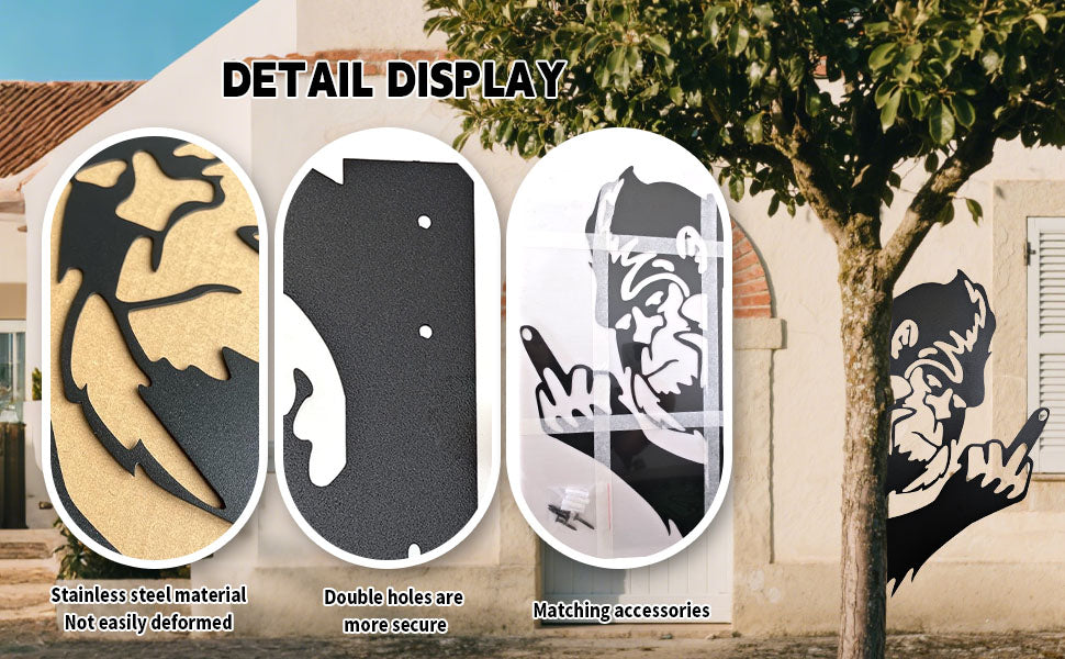 Bigfoot Flipping the Bird Metal Art – Sasquatch Decor