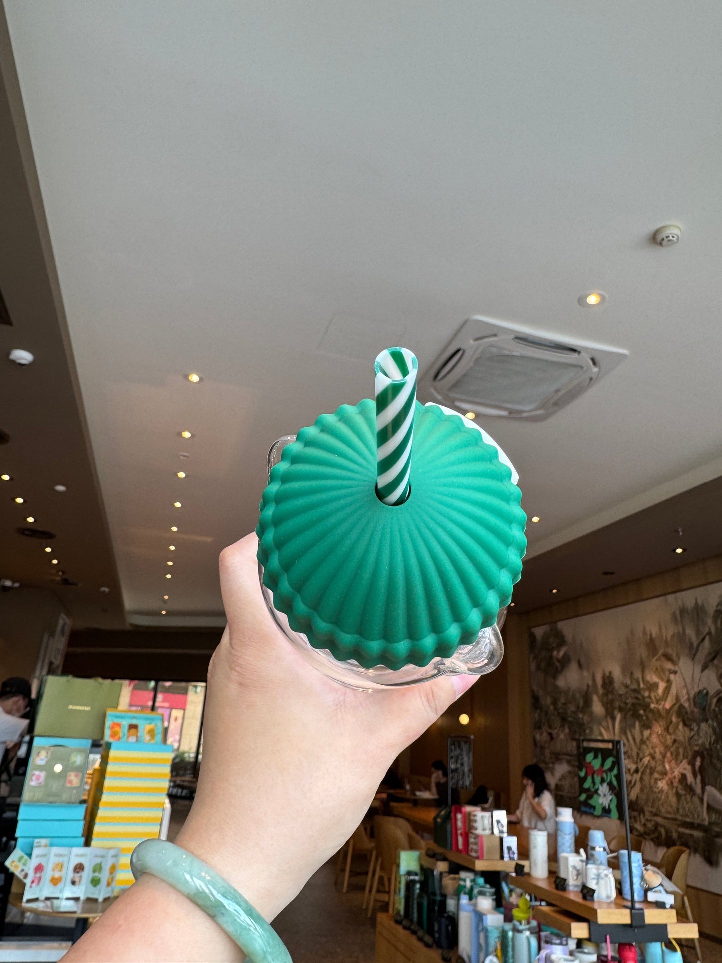 🐻Bearista Glass Straw Cup 20oz✨