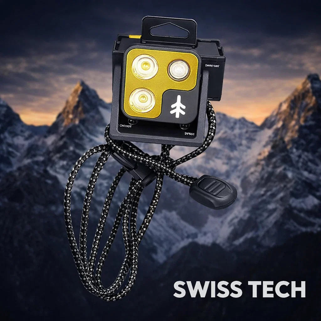 Swiss Tech ERLANG Ultra-Light Rechargeable Headlamp
