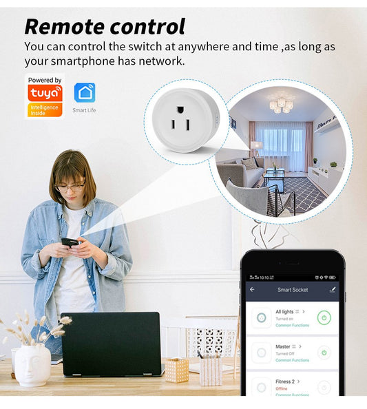 🏆 55K+ SOLD! 🎁⚡Mini Smart Outlet – Voice & App Control, Energy Monitoring & Family Sharing 🔌🌟