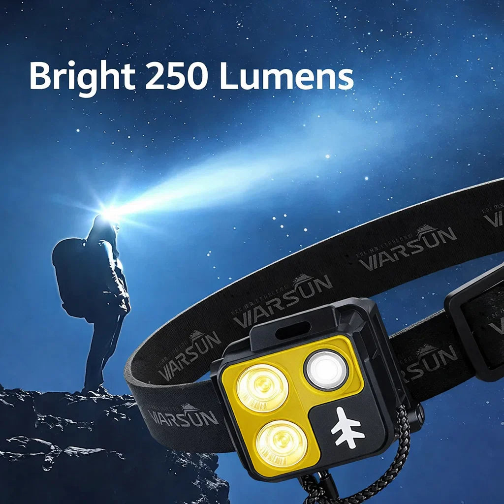 Swiss Tech ERLANG Ultra-Light Rechargeable Headlamp
