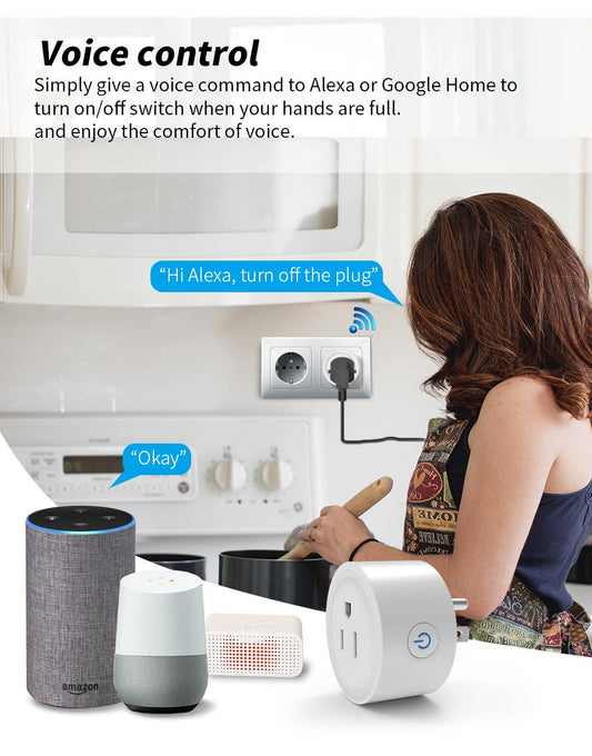 🏆 55K+ SOLD! 🎁⚡Mini Smart Outlet – Voice & App Control, Energy Monitoring & Family Sharing 🔌🌟