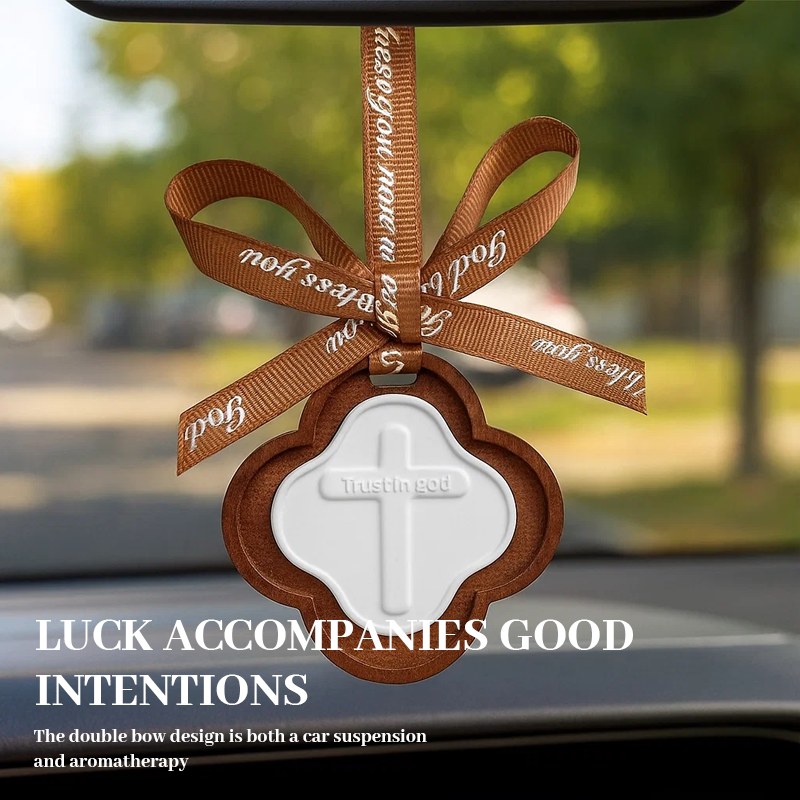 🚗 Wooden Car Incense Pendant