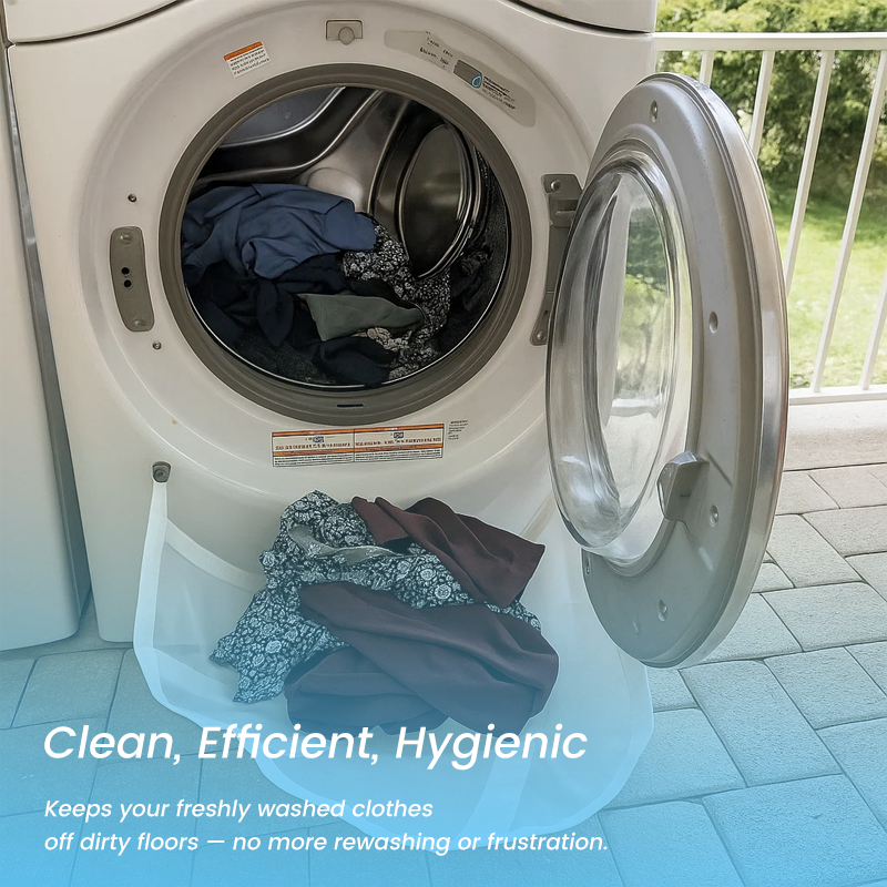 🧺✨ DropStop Laundry Guard— Keep Laundry Off the Floor, Every Time!