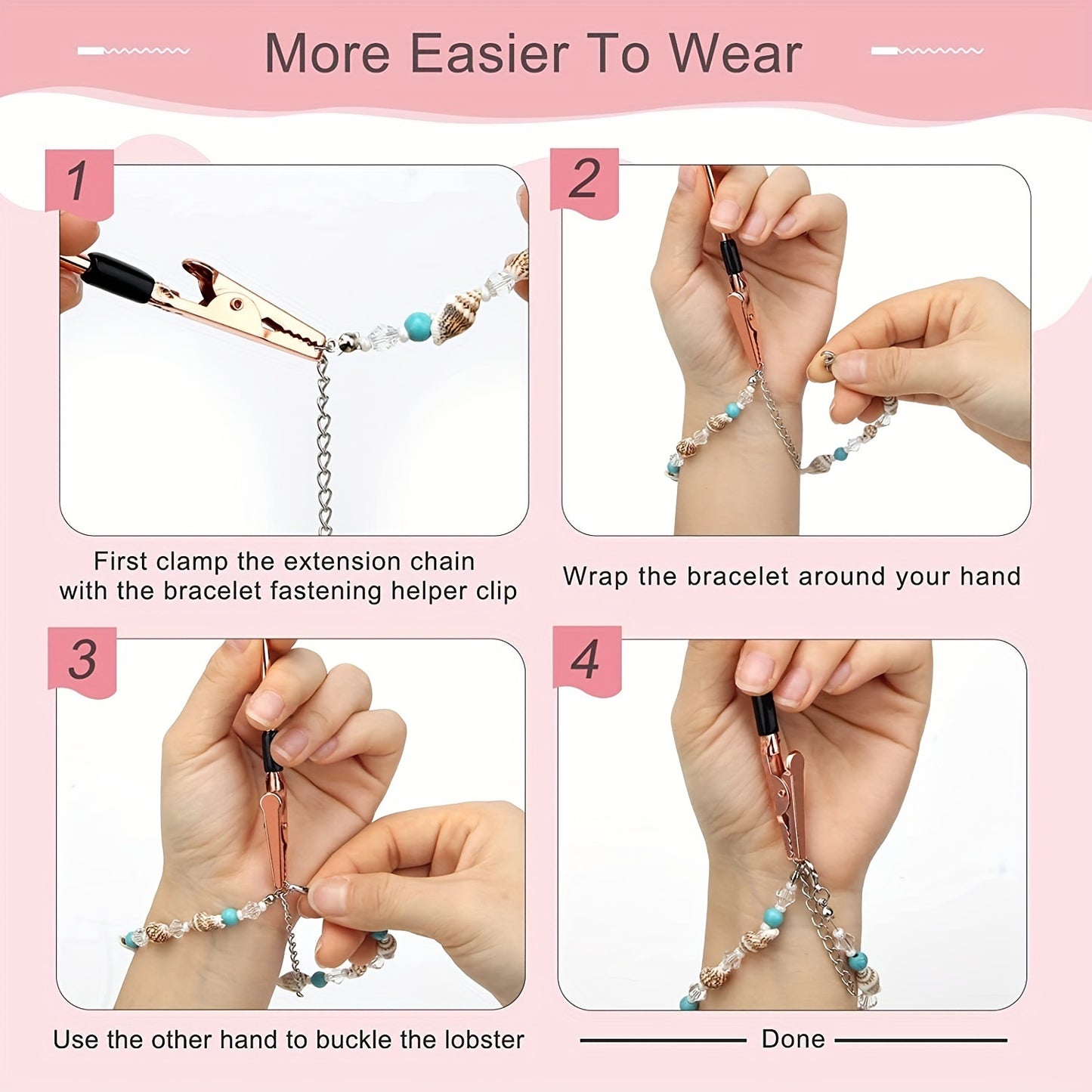 Jewelry Application Alligator Clip: Easy One-Handed Access for Necklaces & Bracelets