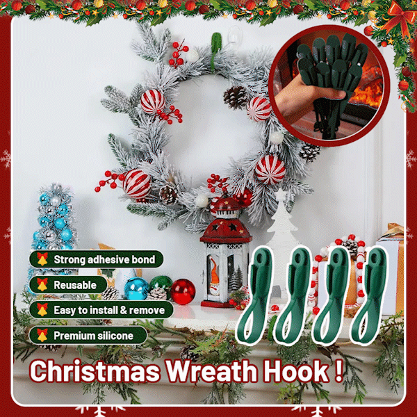 🎅🎄 12 PCS Christmas Silicone Garland Hanger Hooks
