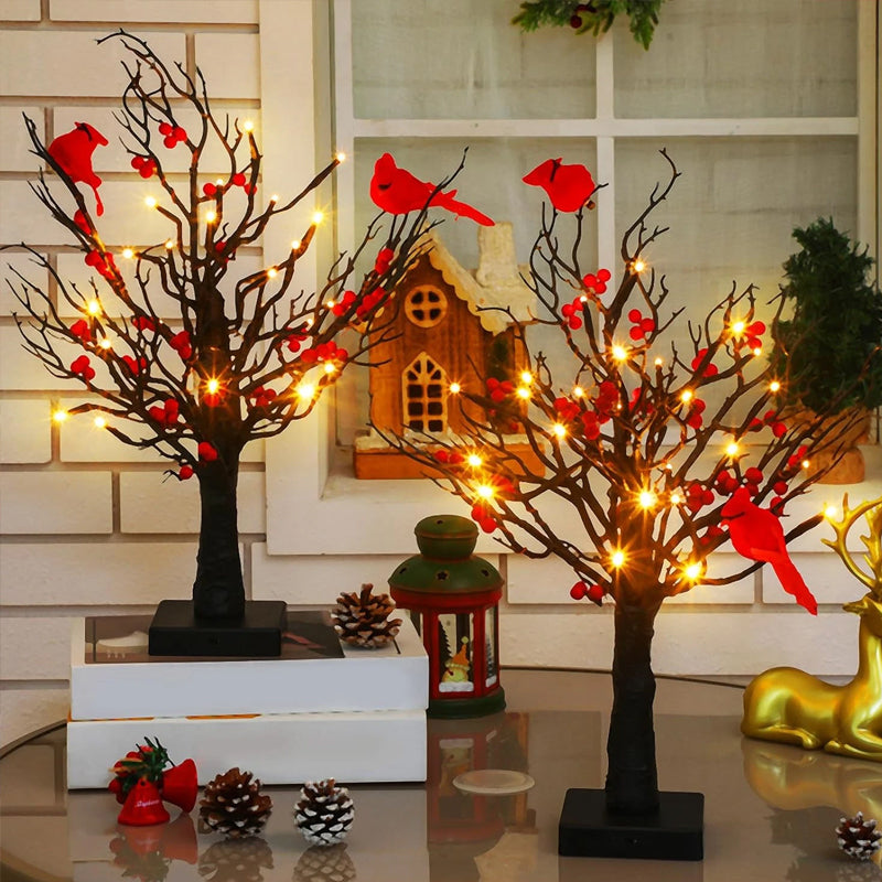 🐦 Little Red Bird Tree Light