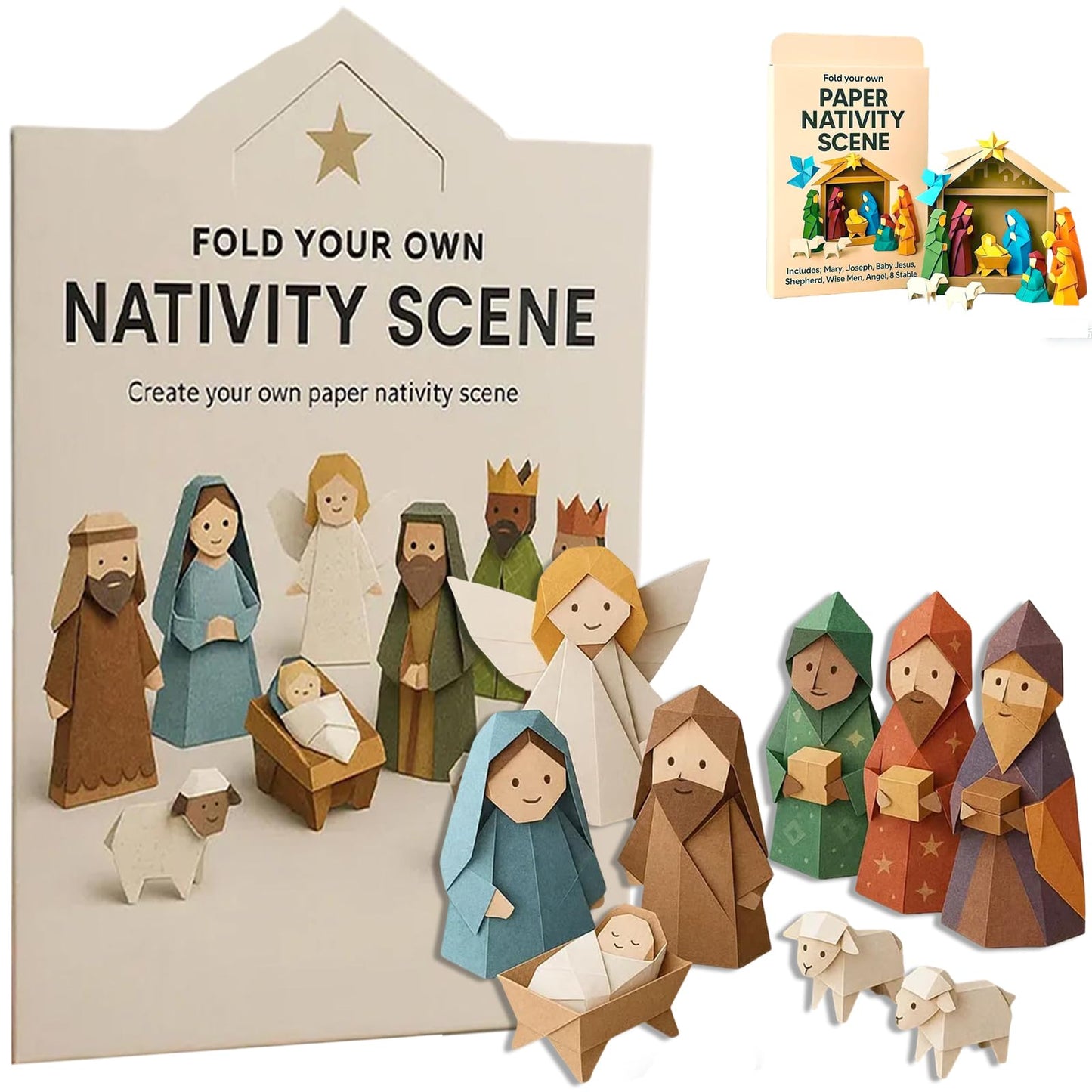 🕊️DIY Paper Nativity Scene Set