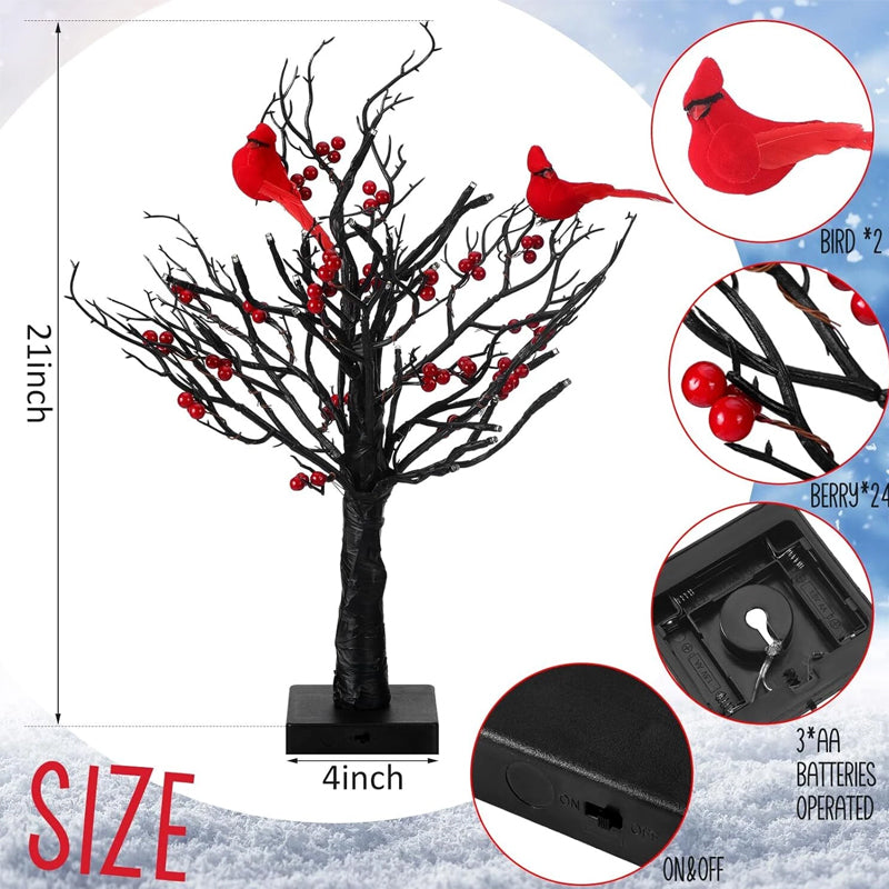 🐦 Little Red Bird Tree Light