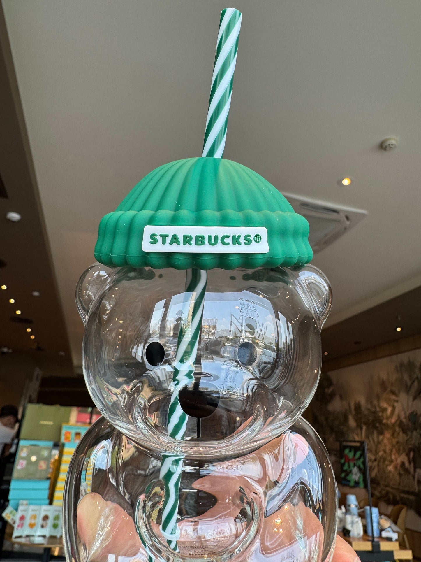🐻Bearista Glass Straw Cup 20oz✨