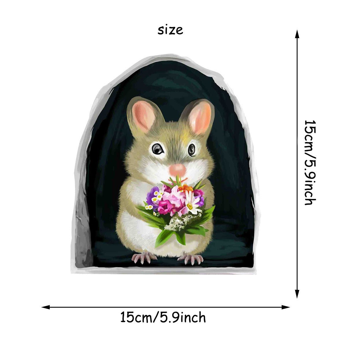 🎁Buy 8 Get 8 Free🐭 Cute Cartoon Mouse Hole Wall Stickers