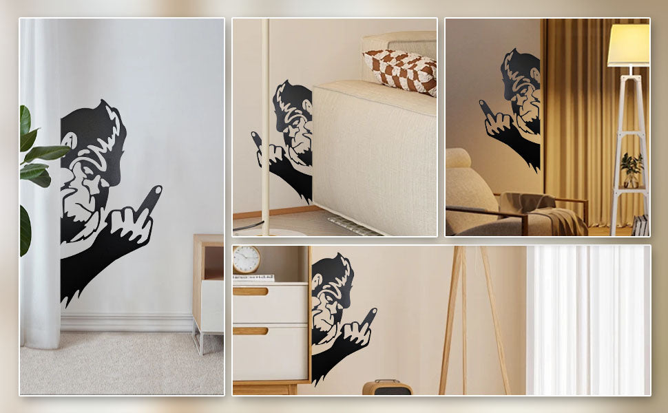 Bigfoot Flipping the Bird Metal Art – Sasquatch Decor