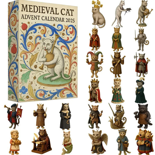 🎄-Medieval Cat Advent Calendar 2025✨24 Days of Cat Armor, Royal Charm & Holiday Surprises!