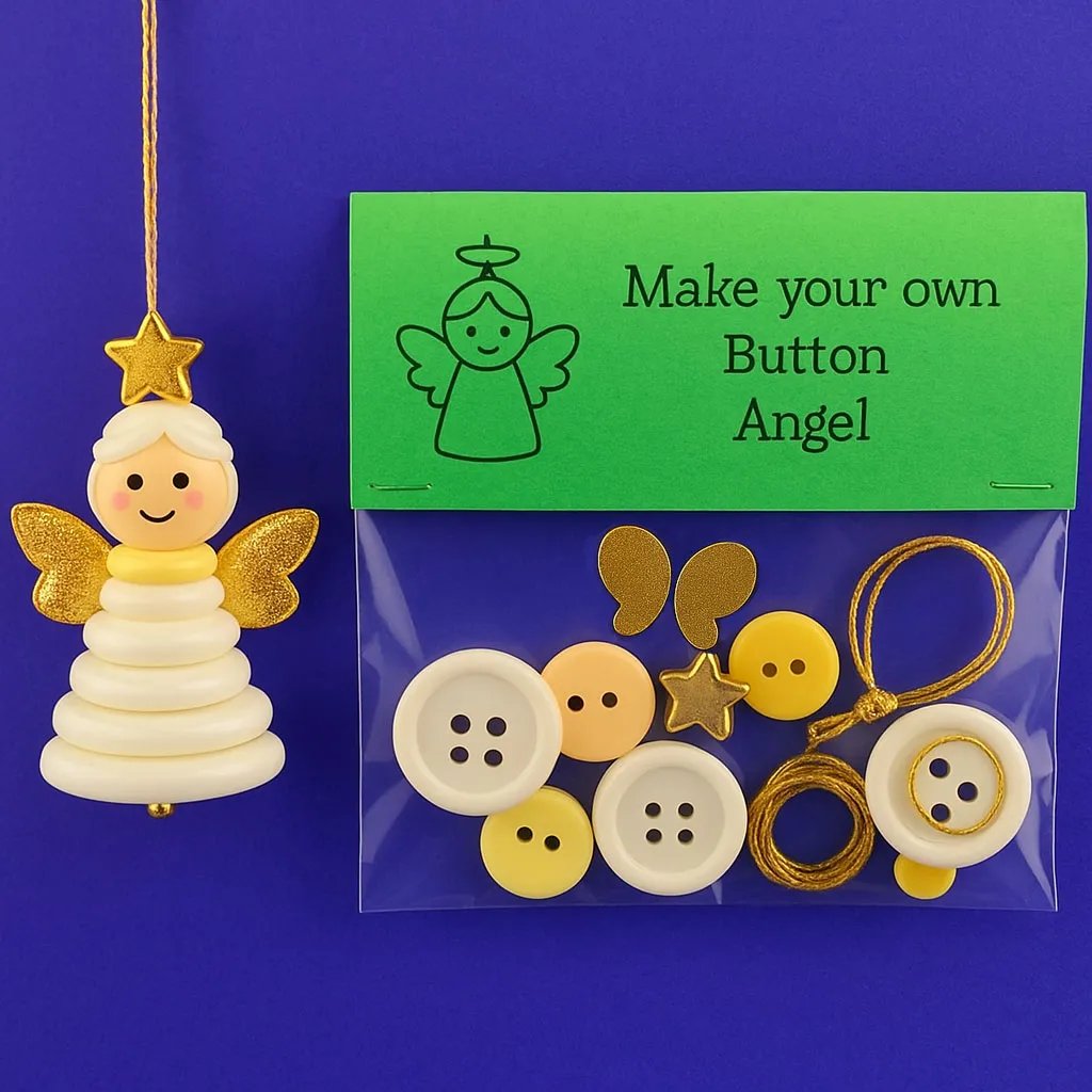 ☃️ DIY Button Snowman Ornament Kit☃️